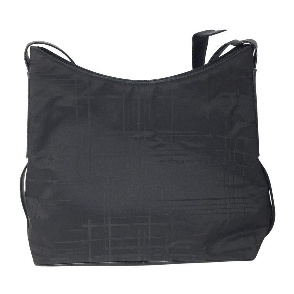 Salvatore Ferragamo Black Nylon Shoulder Bag - Picture 2 of 15